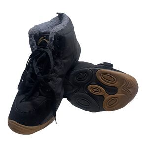 Azooken Boots Mens Size 12 Black Faux Fur Lined Lightweight Winter Snow Hiking